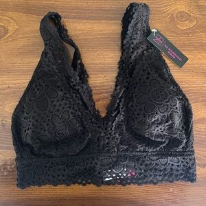 no boundaries lace triangle bra wireless large NWT